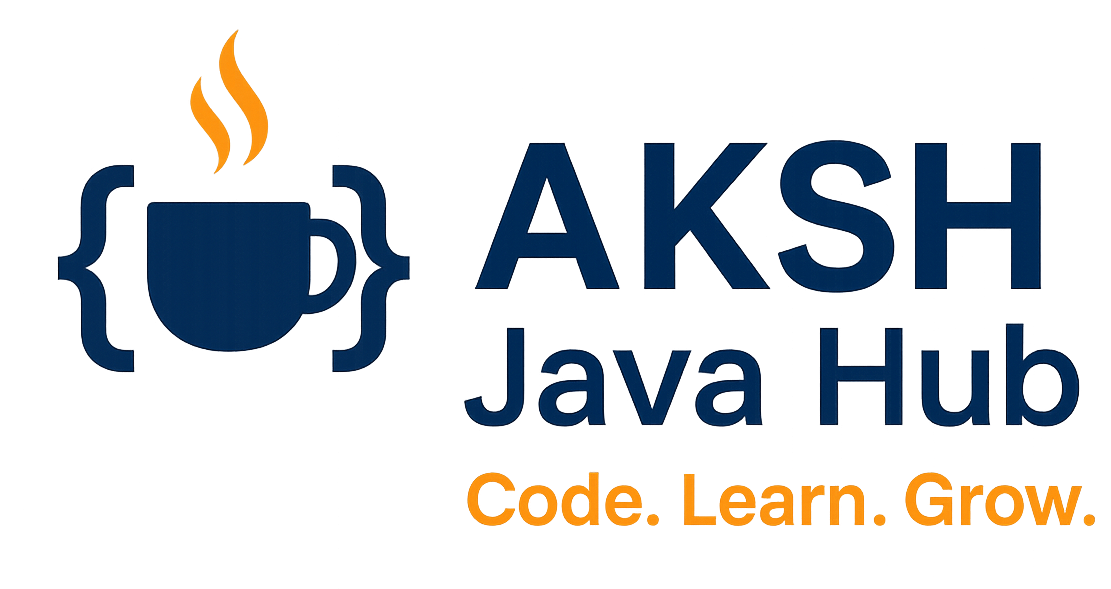 AKSH JAVA HUB Logo